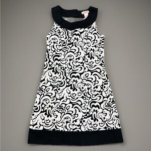 Black and white print mini 70’s style dress by Candies size 3